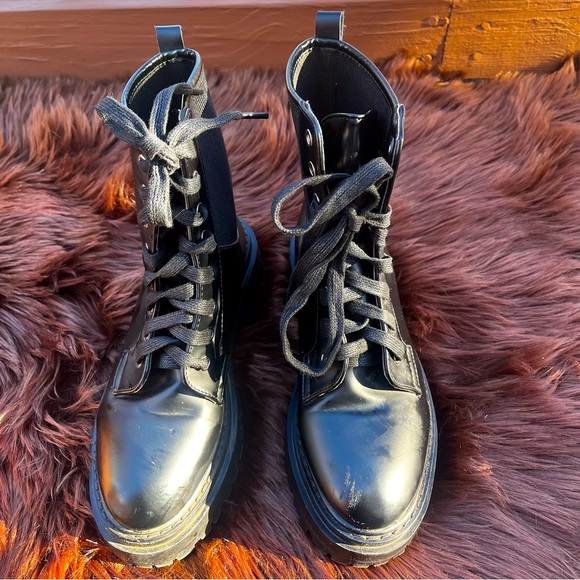 Envy Combat/Biker Boots - Picture 1 of 13